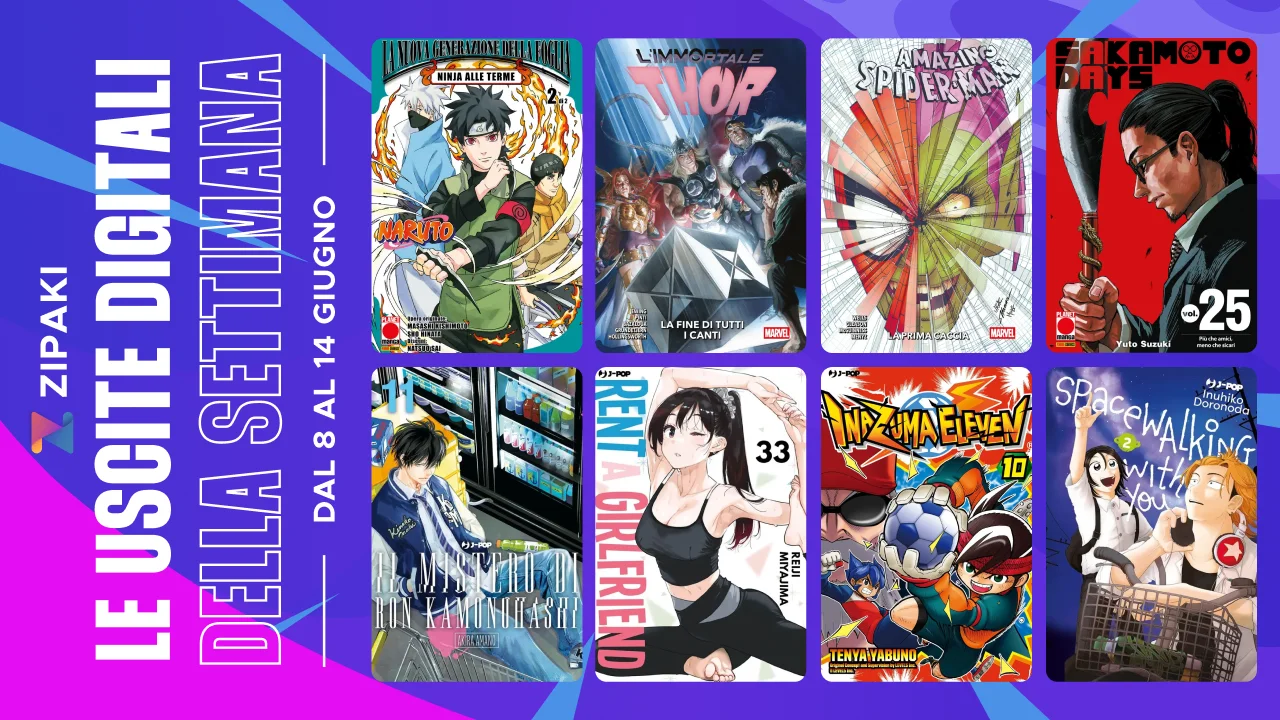 Novità manga e fumetti della settimana dal 8 Giugno 2026 al 14 Giugno 2026