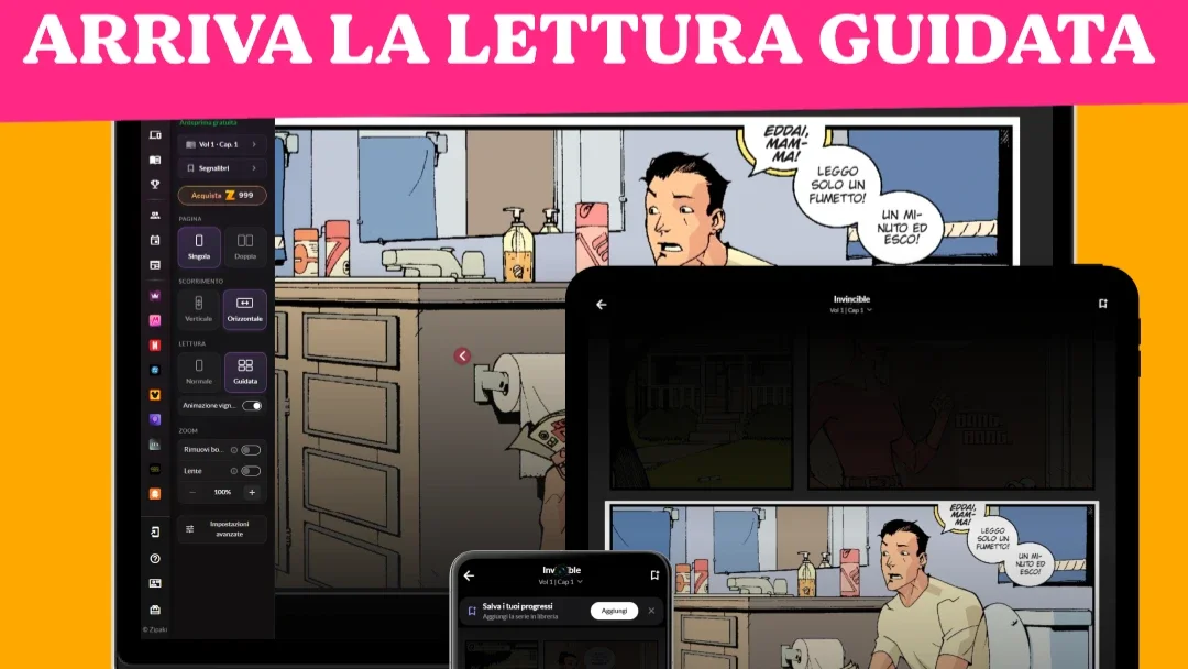 Cos'è la lettura guidata? La nuova modalità per leggere fumetti, graphic novel e comics vignetta per vignetta